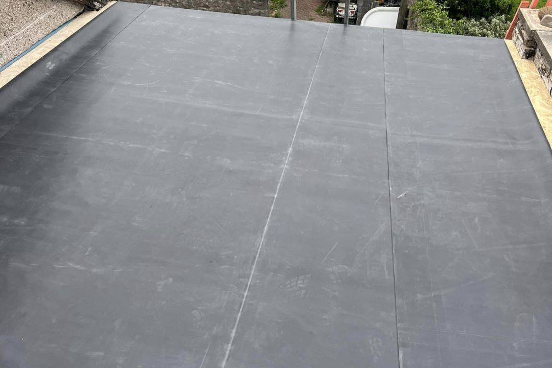 One of our flat roofs in Conwy, North Wales
