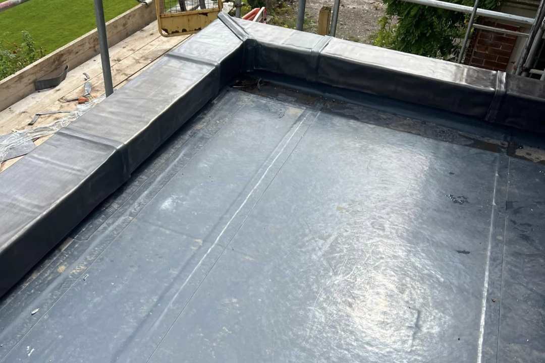 One of our flat roofs in Criccieth, North Wales