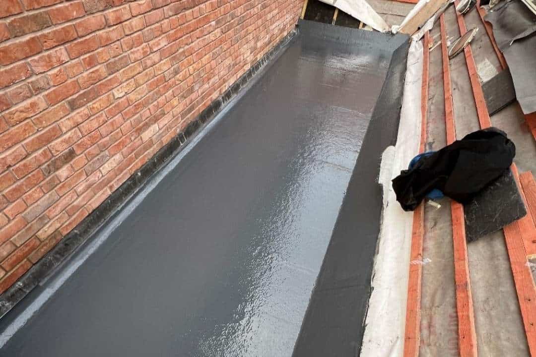 A flat roof completed in Penmaenmawr, North Wales