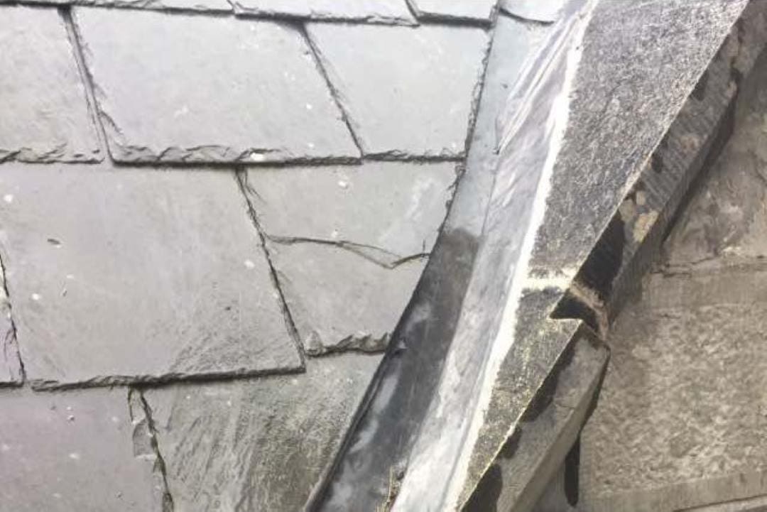 Our team fixing a roof in Waunfawr, North Wales